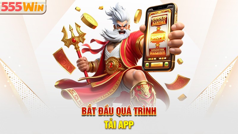 Chọn biểu tượng hệ điều hành và bắt đầu quá trình tải app Bắt đầu quá trình tải app